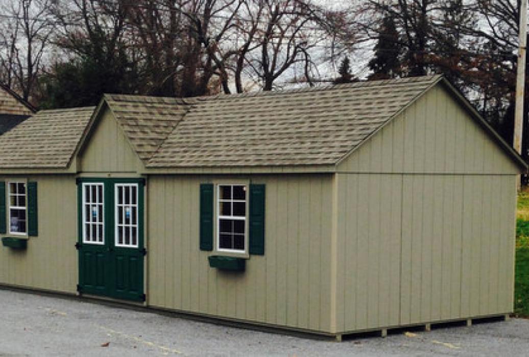 Victorian Single Car Garage Duratemp T1-11-1