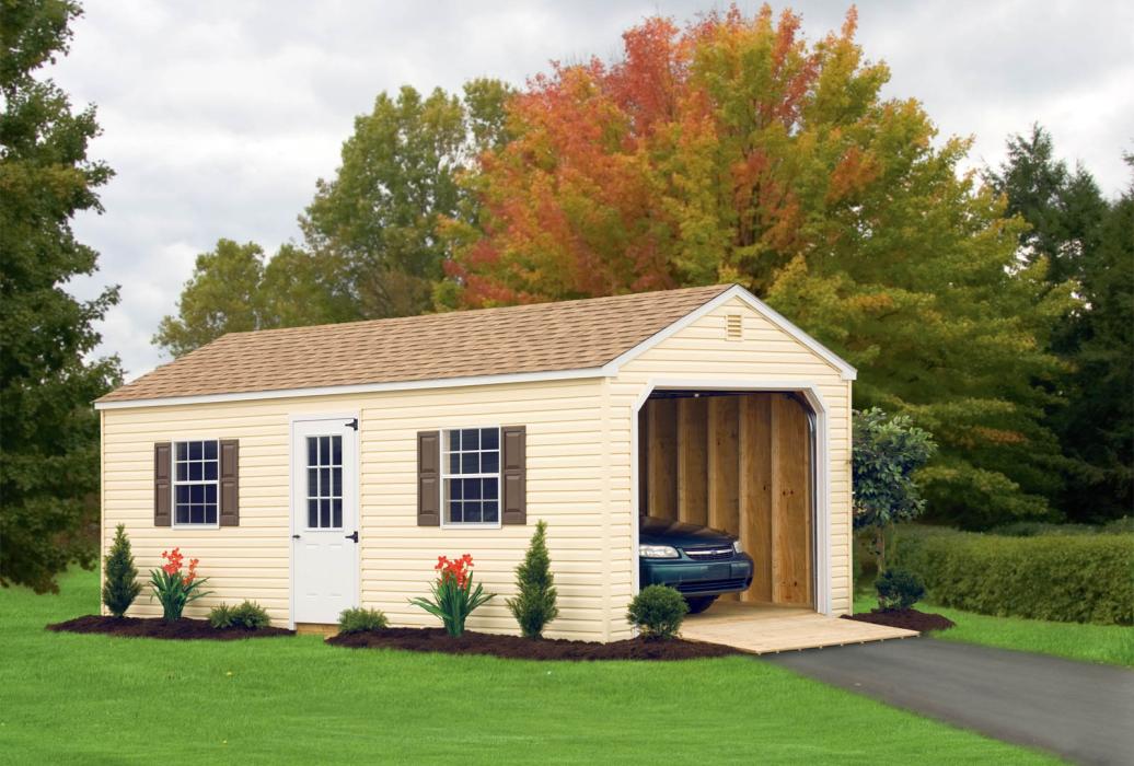 aframe single car garage