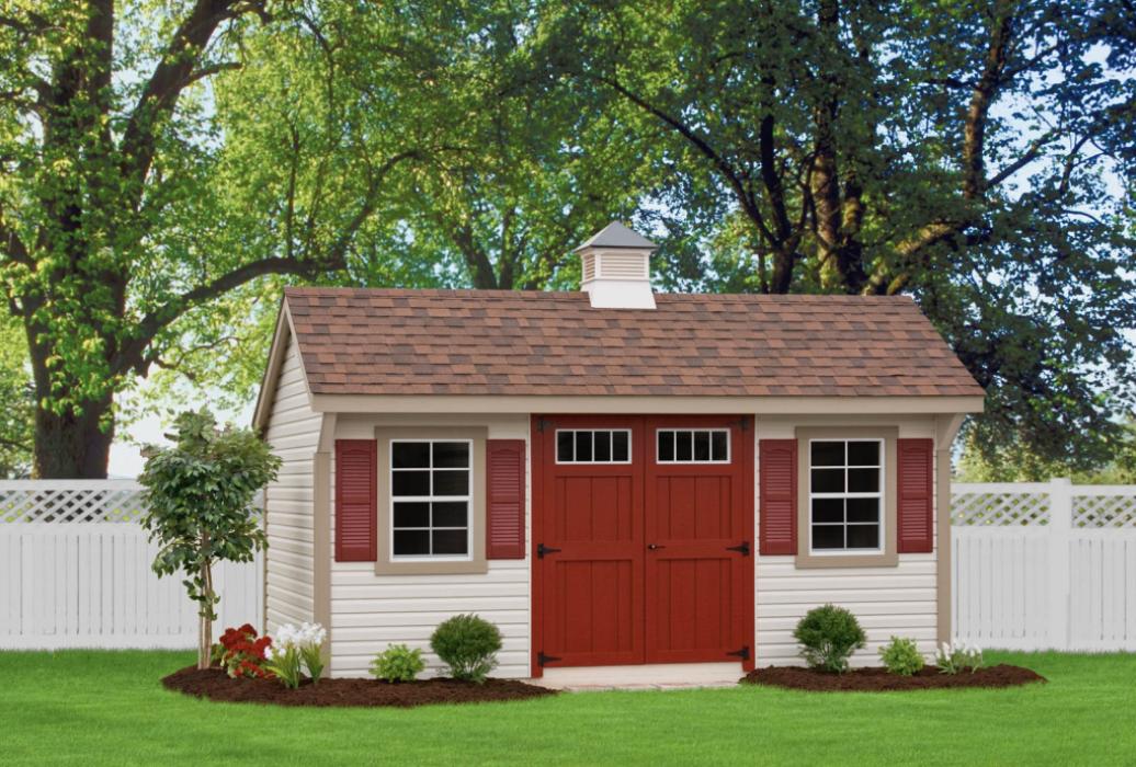 New England Classic: Quaker Shed-Vinyl-5 New England Classic Quaker Shed with vinyl siding