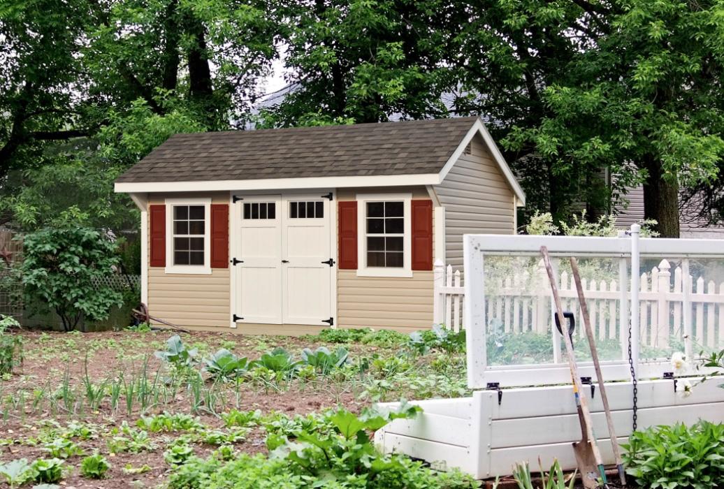 New England Classic: Quaker Shed-Vinyl-4 New England Classic: Quaker Shed with vinyl siding
