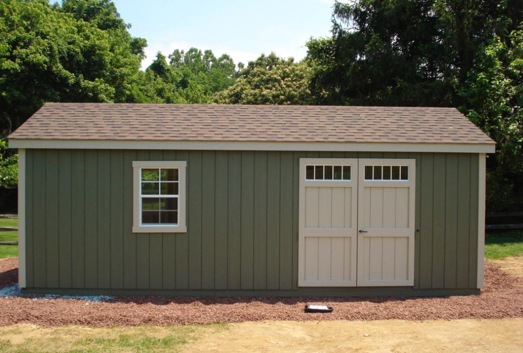 New England Classic Single Car Garage -Duratemp T1-11 Siding-2 New England Classic Single Car Garage -Duratemp T1-11 Siding-2