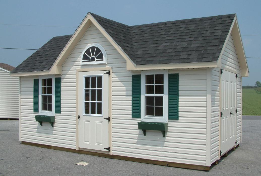 New England Classic Victorian Shed- Vinyl Siding-5