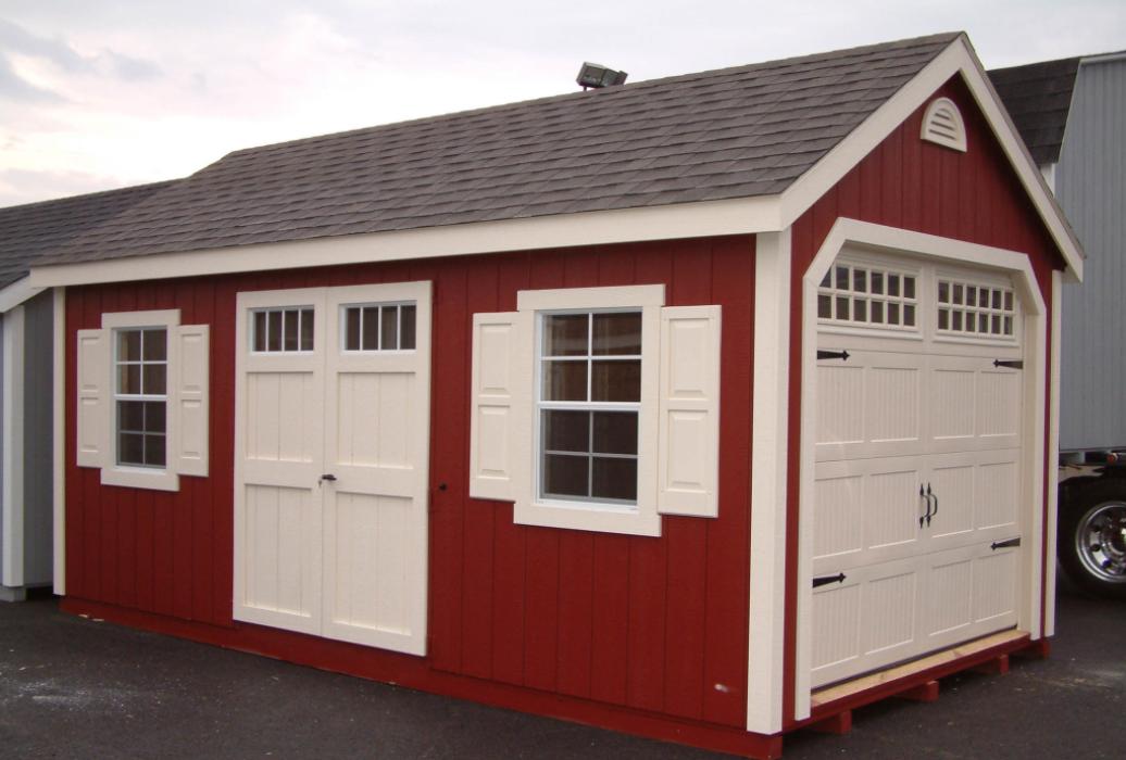 New England Classic Single Car Garage -Duratamp T1-11 Siding -5 New England Classic Single Car Garage -Duratamp T1-11 Siding -5