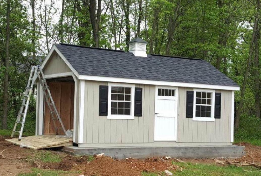 New England Classic Single Car Garage -Duratamp T1-11 Siding -6 New England Classic Single Car Garage -Duratamp T1-11 Siding -6