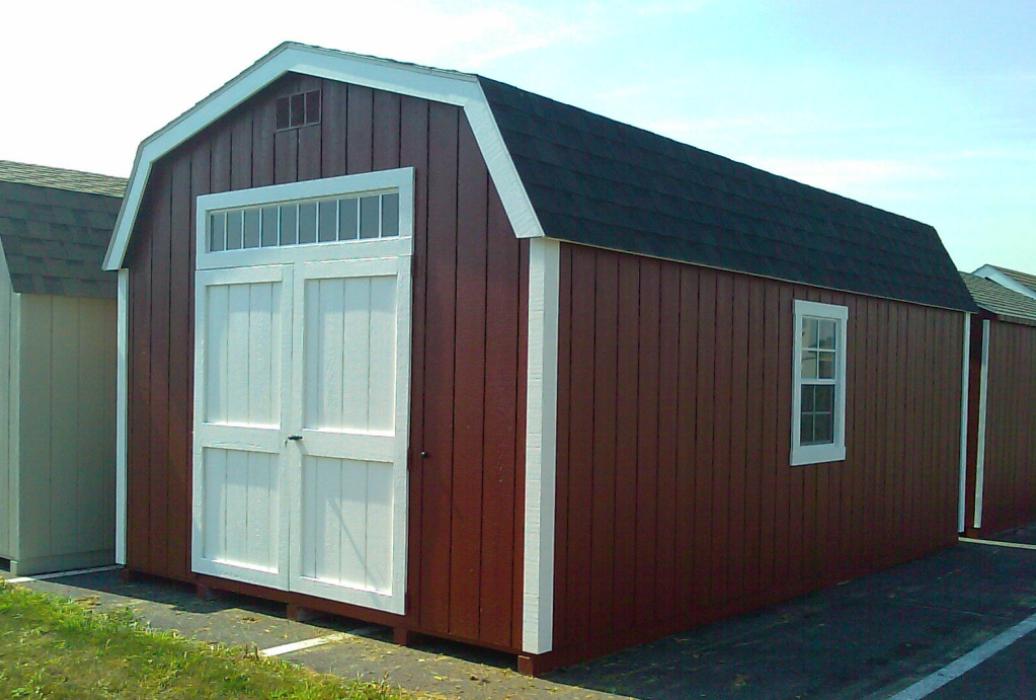 New England Classic: Barn Style Shed-Duratemp T1-11 Siding-4 New England Classic: Barn Style Shed-Duratemp T1-11 Siding-4