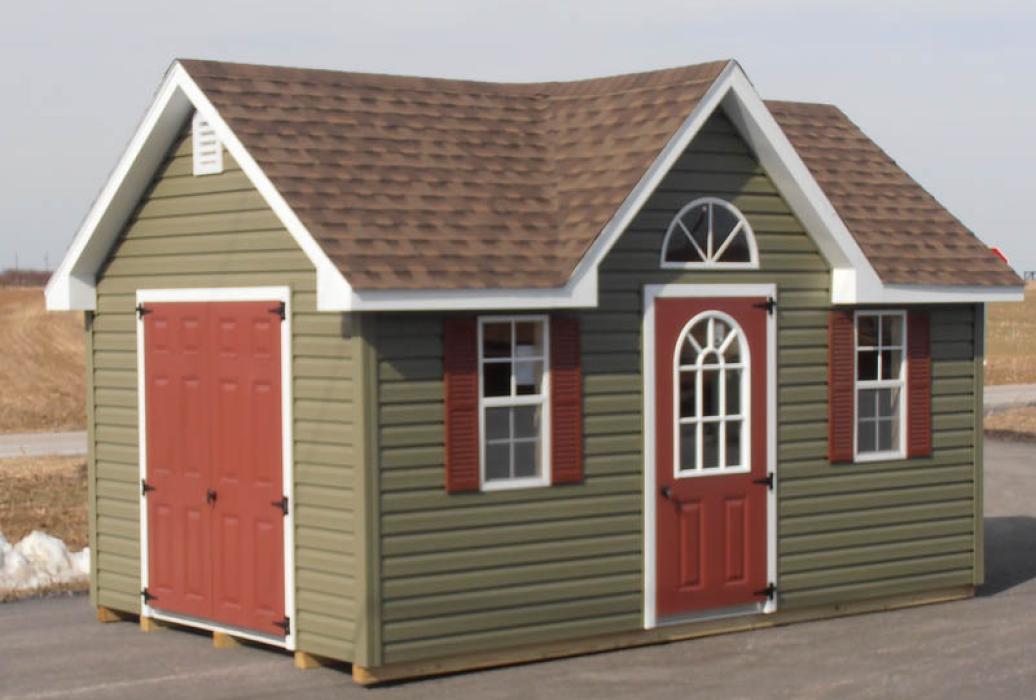 New England Classic Victorian Shed- Vinyl Siding-3 New England Classic Victorian Shed- Vinyl Siding-3