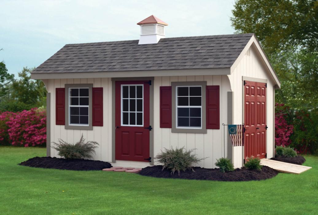 New England Classic Quaker Shed-Duratemp with T1-11 Siding
