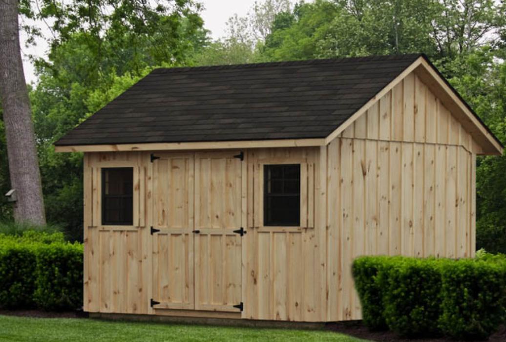 New England Classic Board and Batten Manor Shed