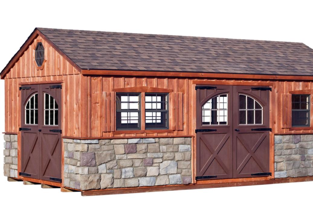 Aframe Board & Batten with Stone-2 Aframe Board & Batten with Stone-1