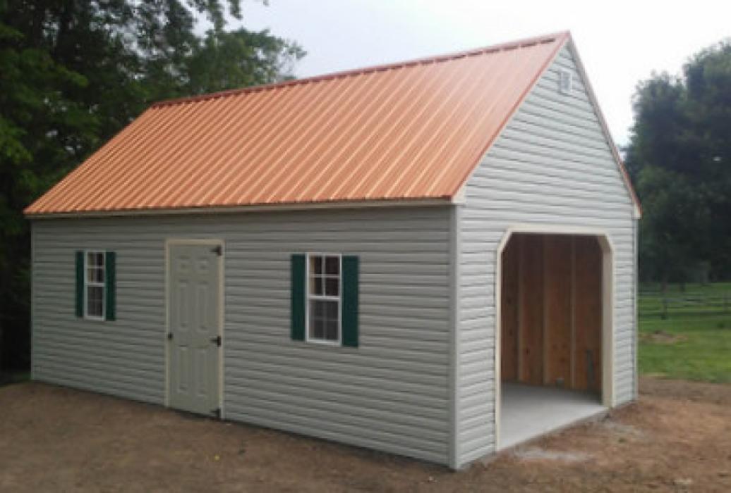 Custom Aframe Garage Two Story -No dormers Custom Aframe vinyl Garage Two Story No dormers