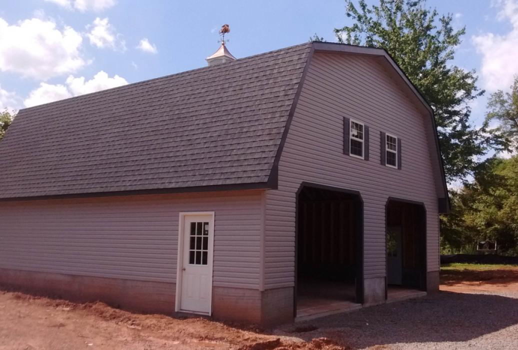 large two story Garage-gambrel roofline large two story Garage-gambrel roofline