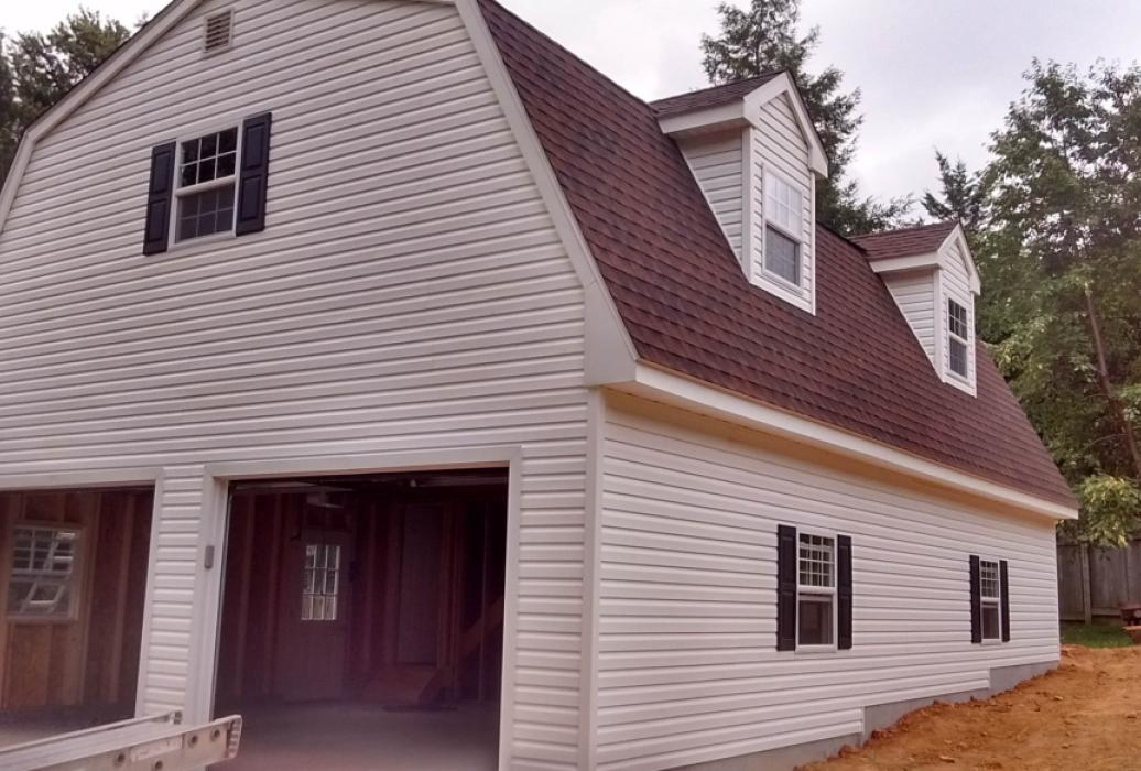 large two story Garage-gambrel roofline large two story Garage-gambrel roofline