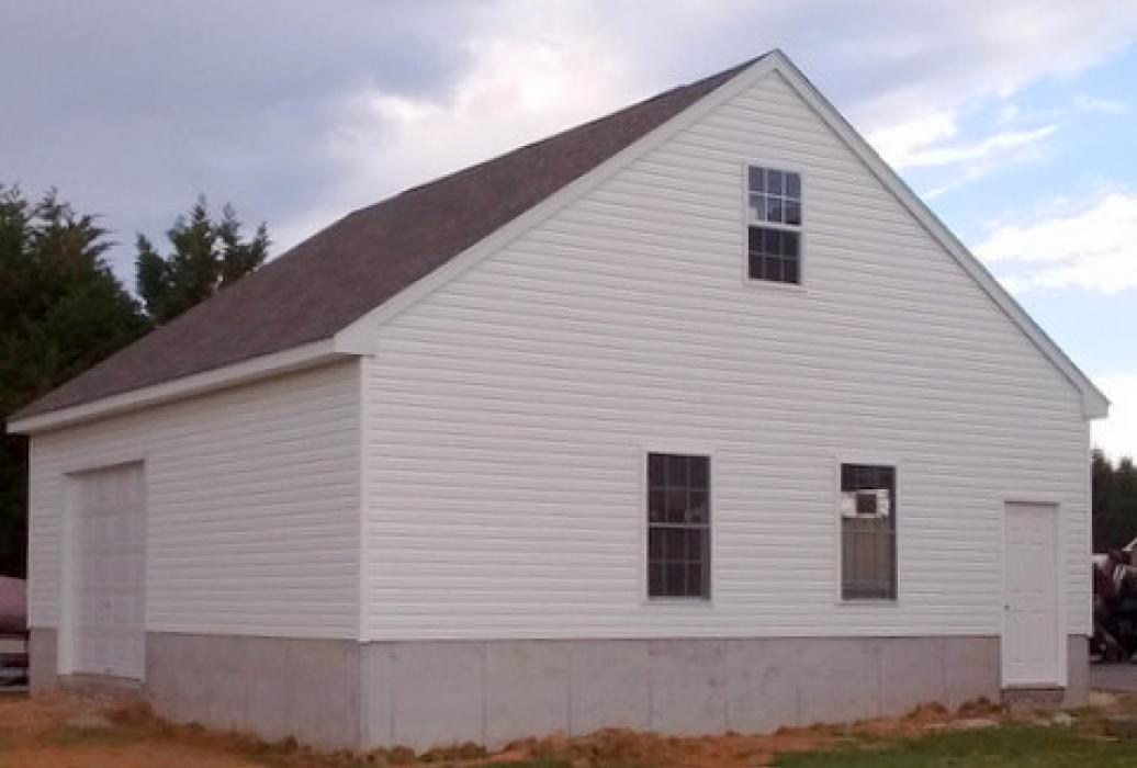 Two Story Aframe -no dormer Two Story Aframe vinyl garage no dormers