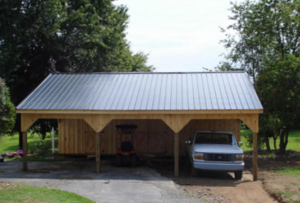 custom carport with metal roof
