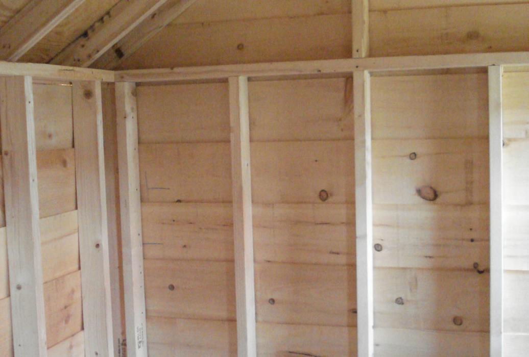 Heritage Pine Salt Box-4 Inside of Heritage Pine Salt Box Shed