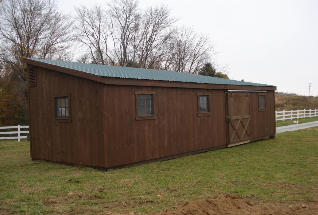 Stall Barn with Overhang-11 Stall Barn with Overhang-11