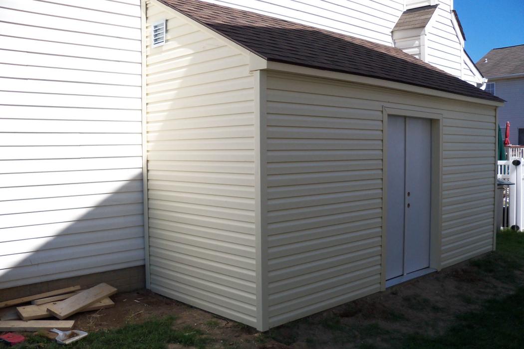 optima 12x12 wood shed solid build