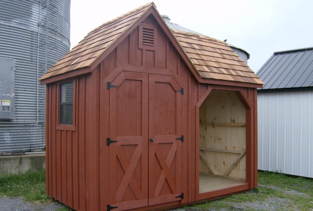 Board &amp; batten wood storage and tool shed