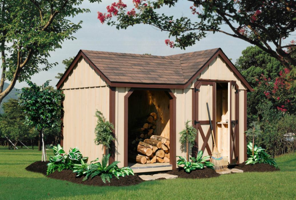 Board &amp; batten wood storage and tool shed