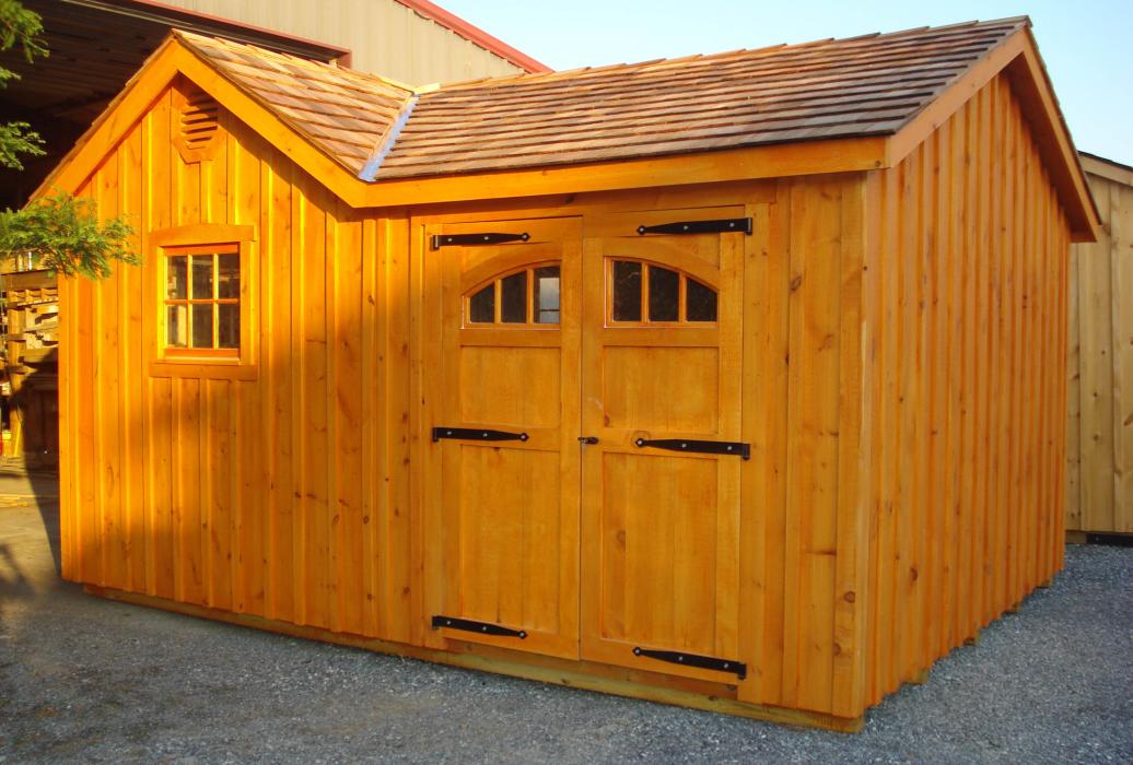 wood storage shed Board and Batten Storage Shed