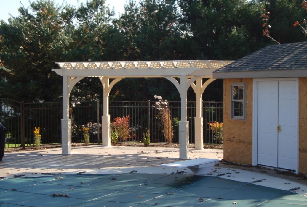 Elegant Vinyl Pergola-2 Elegant Vinyl Pergola-2