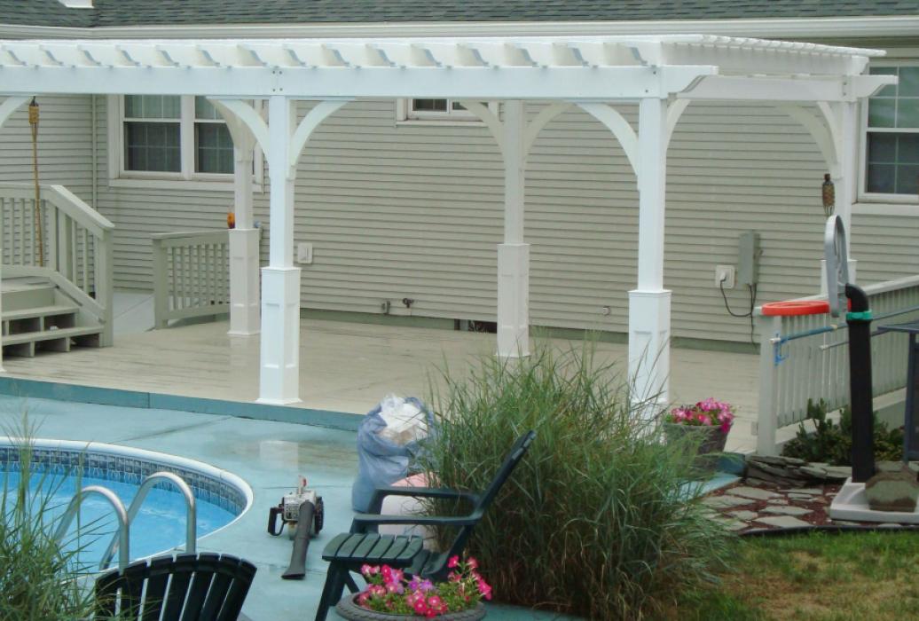 Elegant Vinyl Pergola-14 Elegant Vinyl Pergola-14