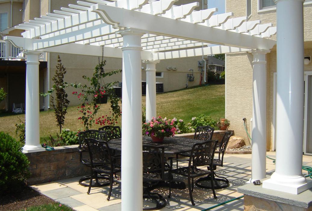 Elegant Vinyl Pergola-3 Elegant Vinyl Pergola-3