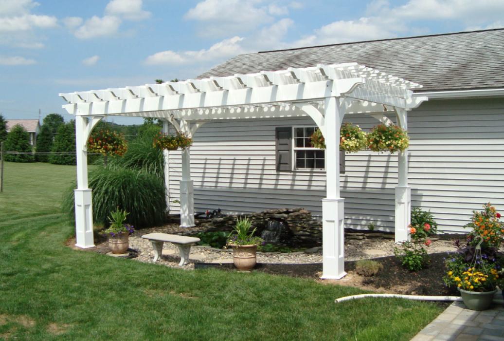 Elegant Vinyl Pergola-6 Elegant Vinyl Pergola-6