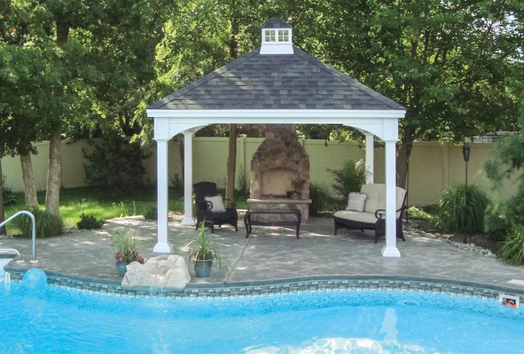 Manor Vinyl Pavilion with Cathedral Roof-1