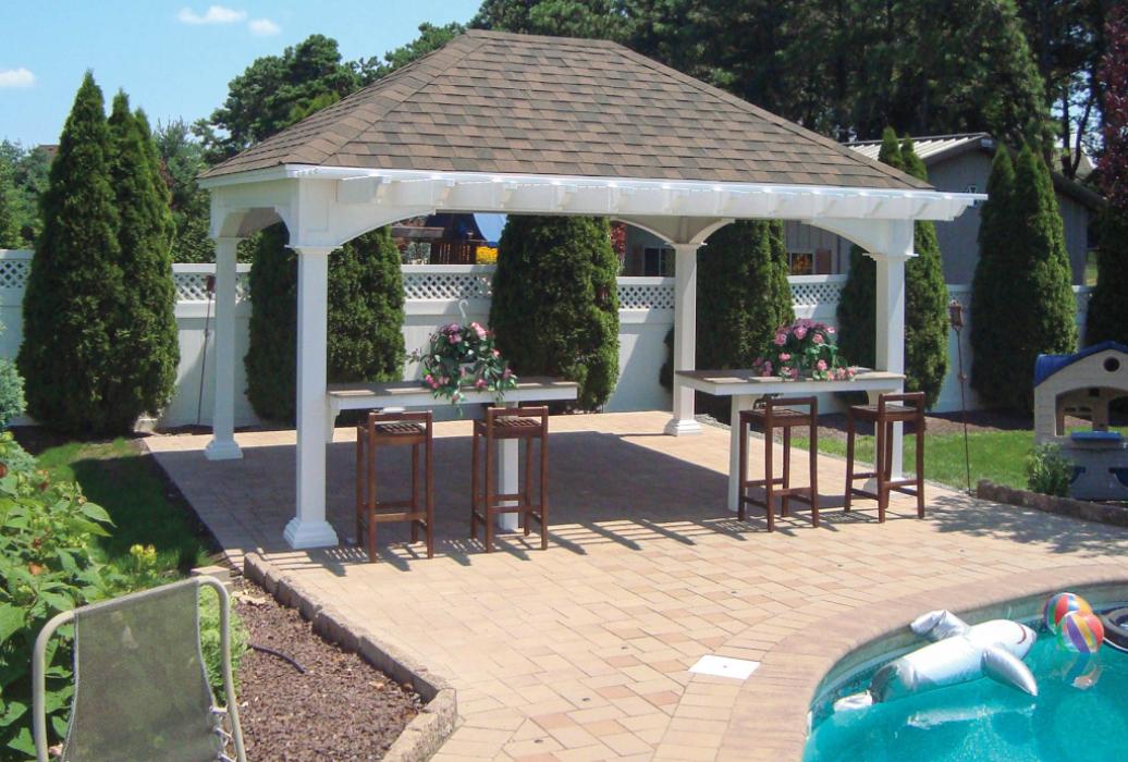 Manor Vinyl Pavilion with Cathedral Roof-2
