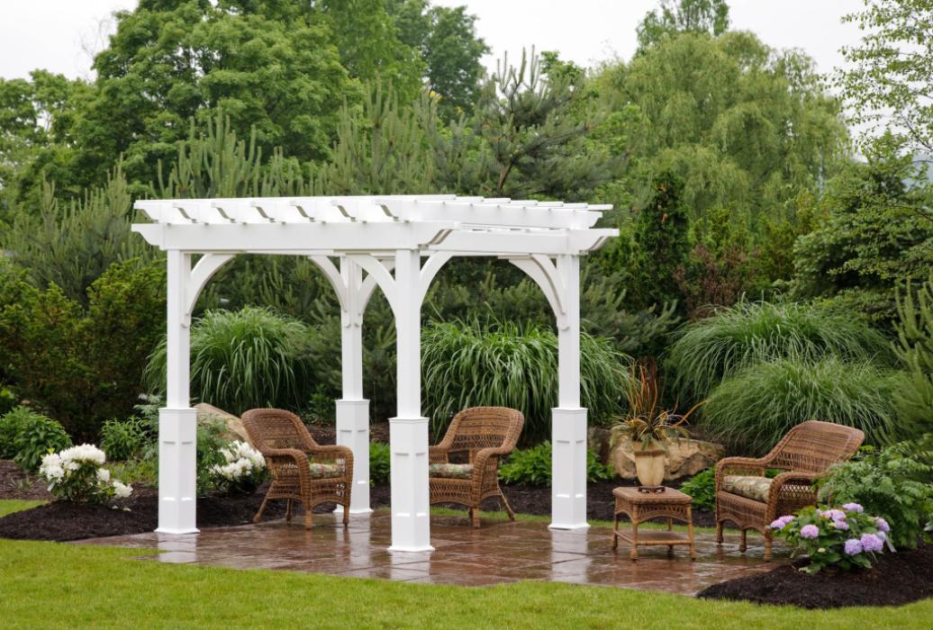 Elegant Vinyl Pergola-1 Elegant Vinyl Pergola-1