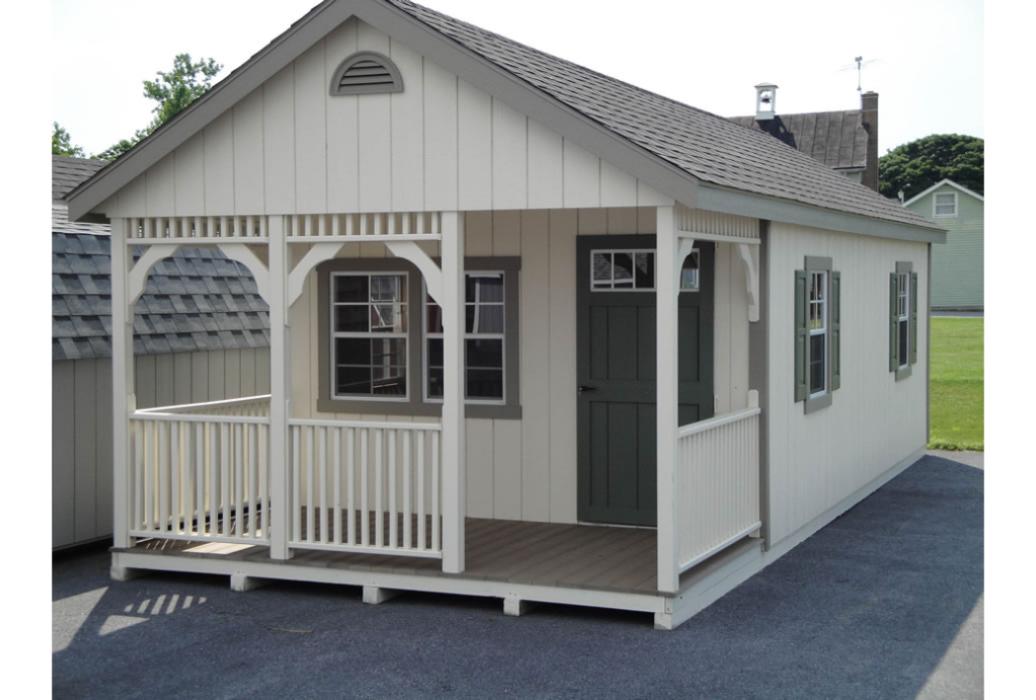 A-Frame Pool House with proch