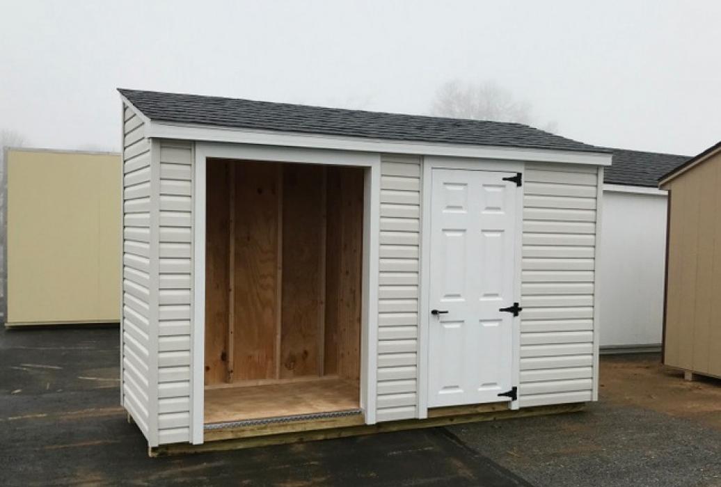 lean to vinyl shed