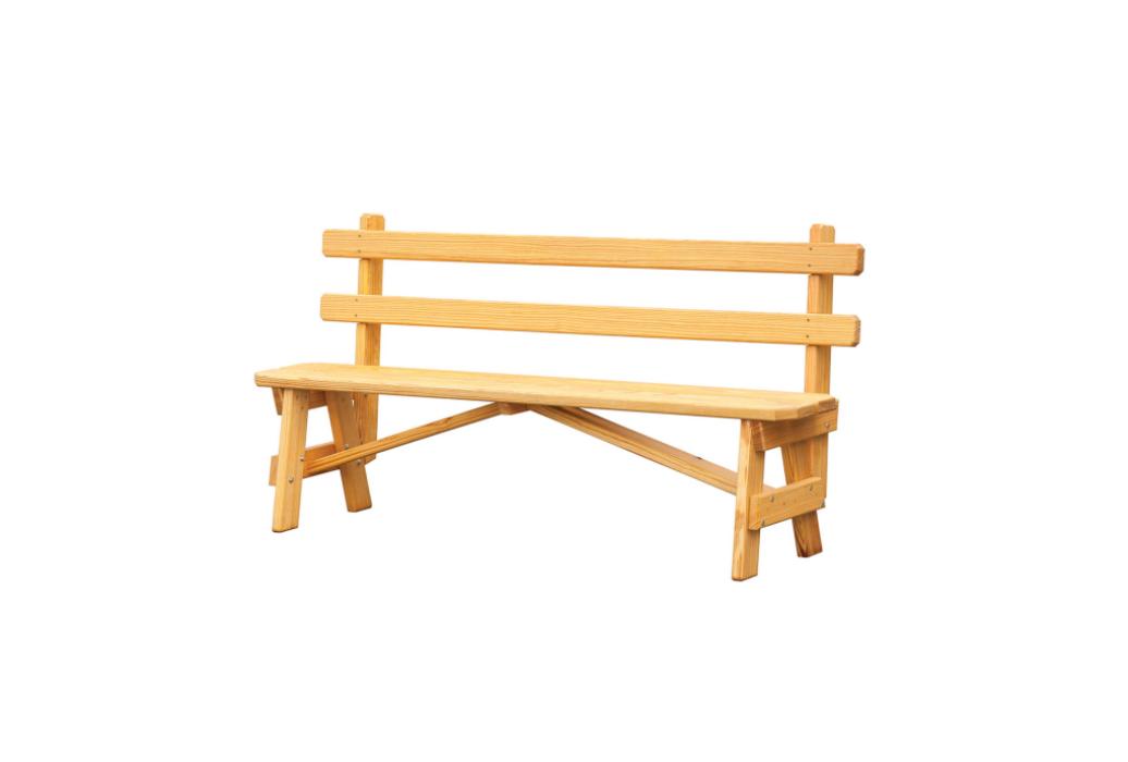 Picnic Table Bench with Back #605
