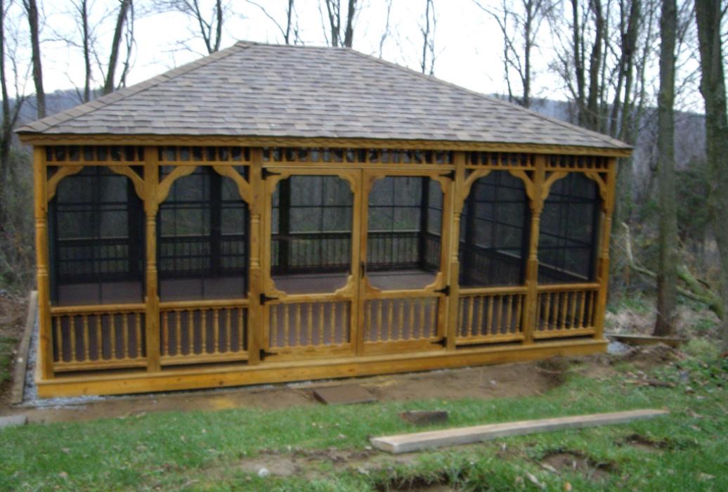 rectangle wood gazebo-4 rectangle wood gazebo
