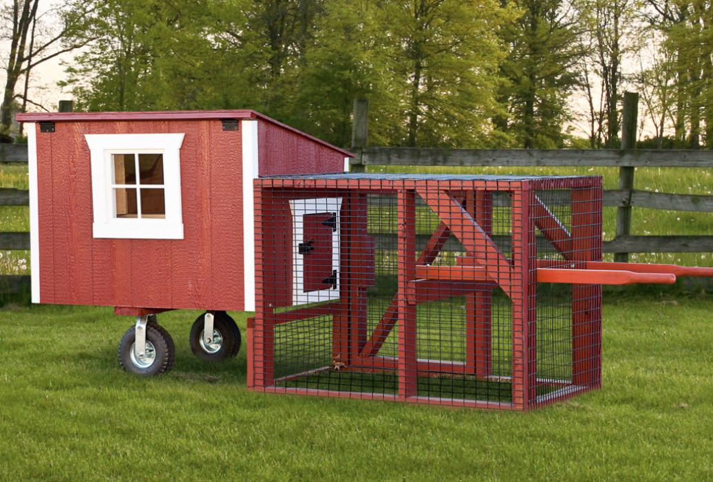 3x4-Lean-to-Tractor-DT- Dura Temp 3x4 Lean to Tractor Coop with run