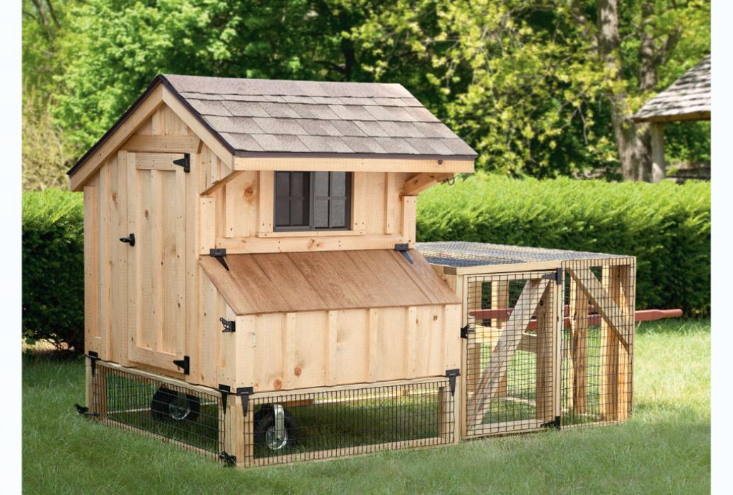 3x4-Quaker-Tractor-BB Board and Batten 3x4-Quaker-Tractor Coop with run