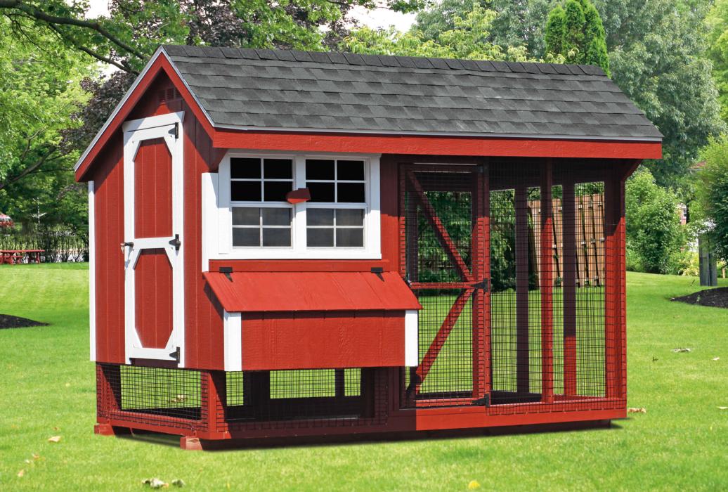 6'x10' Combo Chicken Coop and Run (Q610C) Lancaster 