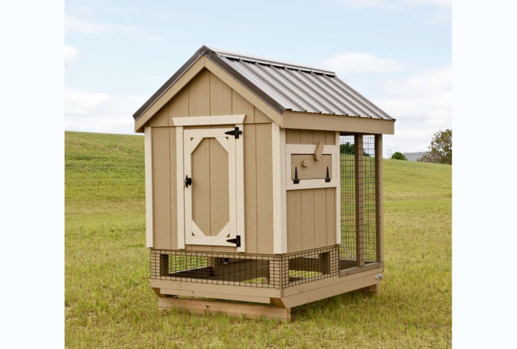 DT-A46C-(11) Tan combo chicken coop