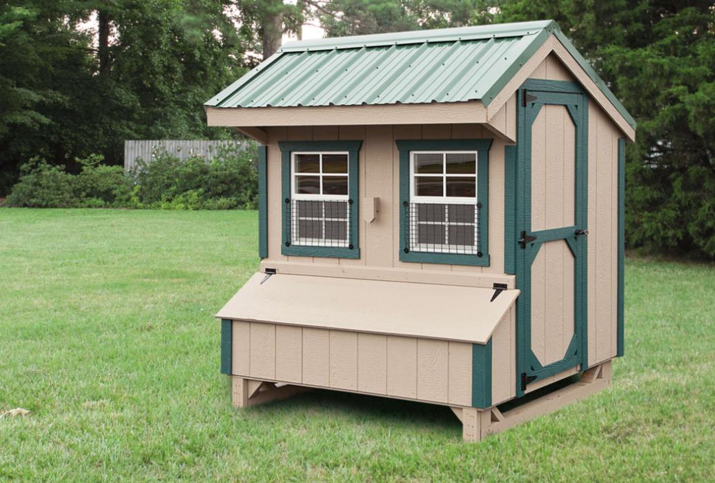 4'x6' High Wall Quaker Chicken Coop (Q46H) | Lancaster Barns
