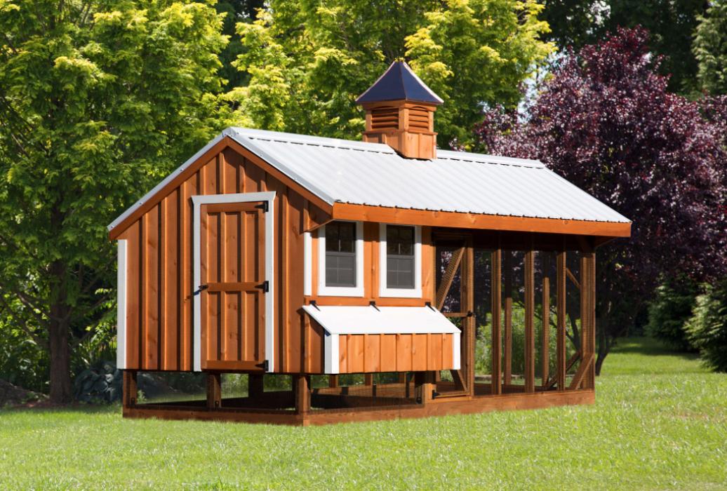 7'x16' Combo Chicken Coop & Run (Q716C) | Lancaster Barns