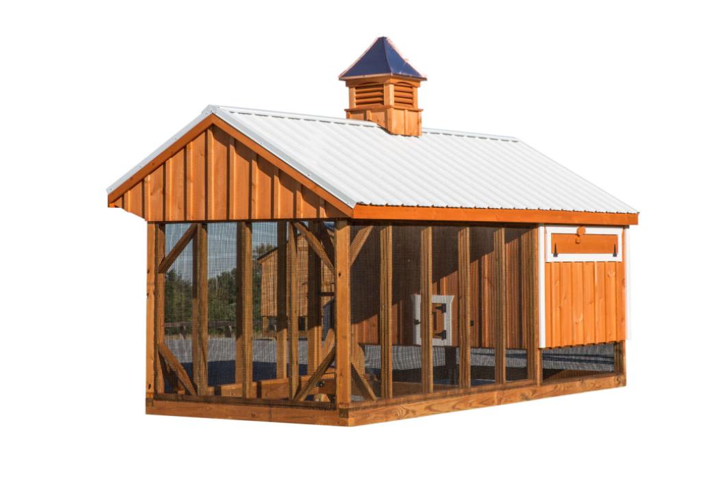 7'x16' Combo Chicken Coop & Run (Q716C) | Lancaster Barns