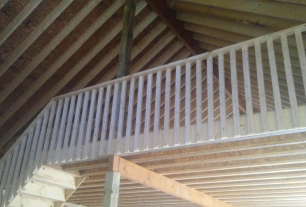 GALLERY 1-4 Inside of garage showing loft