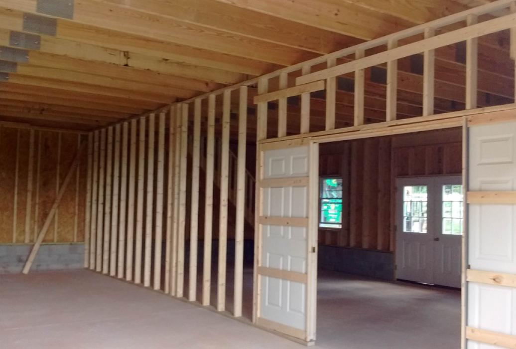 GALLERY 15-2 inside of double two story garage