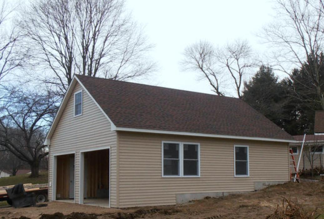 GALLERY 25 two story a frame garage with two garage doors