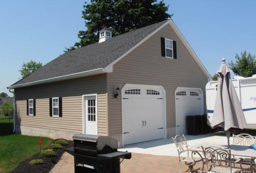 GALLERY 27 two story a frame garage with two garage doors