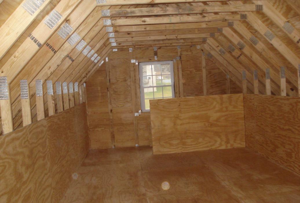 garage interior second floor 12/12 pitch garage interior second floor 12/12 pitch