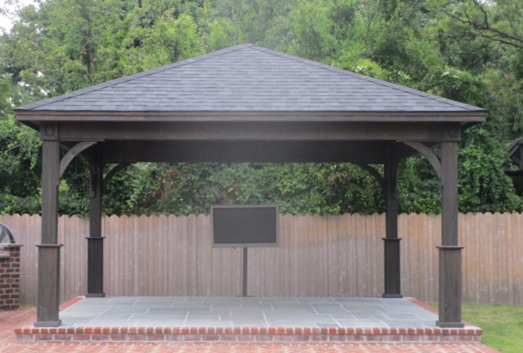 18x18 pavilion with Cinder Stain