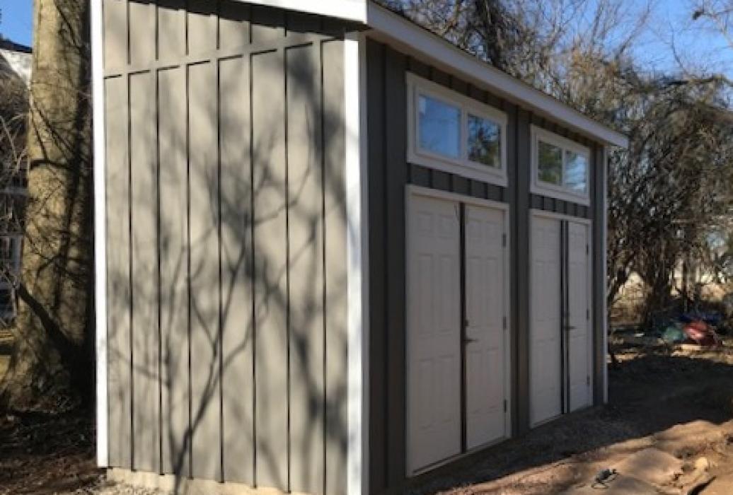 6298 custom lean to (2) -with hardi plank siding 6298 custom lean to (2) -with hardi plank siding