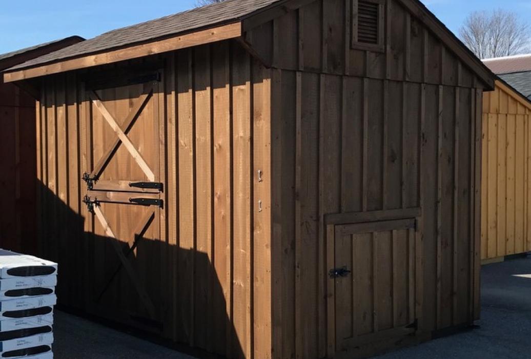goat barn-2 Wooden goat barn